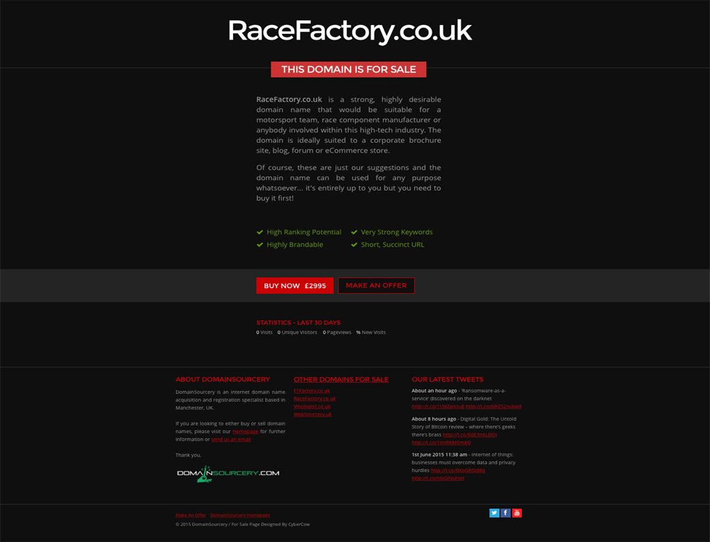 Domain Sourcery Domain For Sale Page